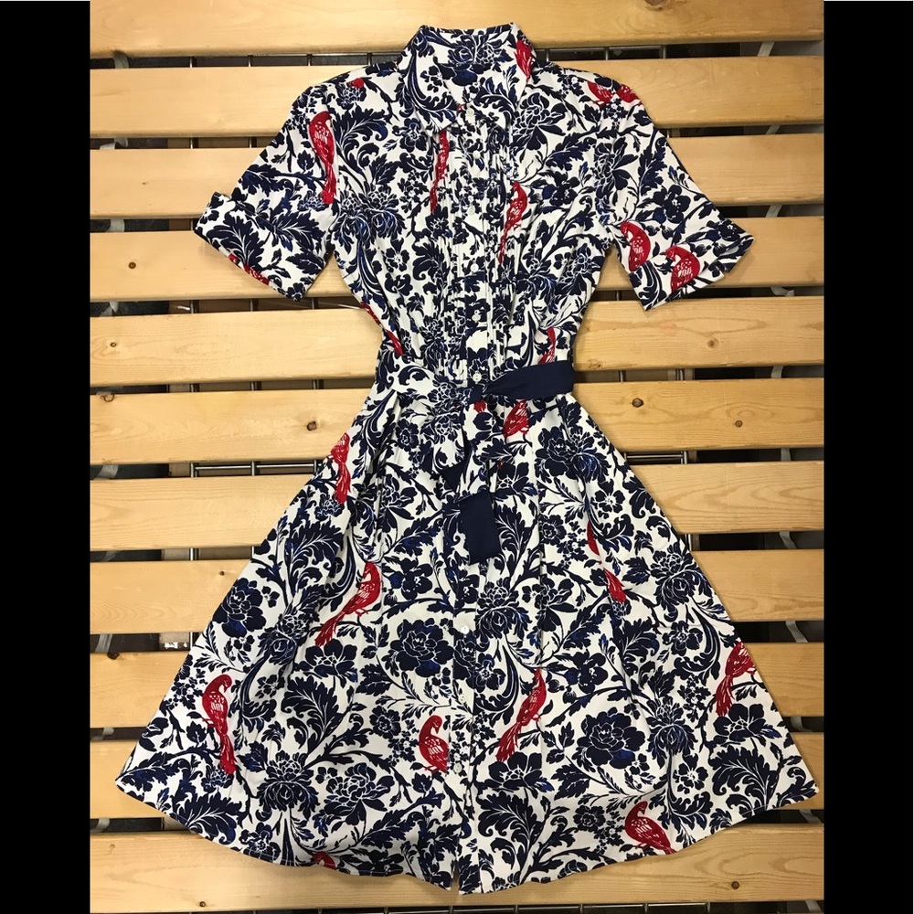 NWOT,Brooks brothers dress multi white/blue/red - Picture 4 of 11